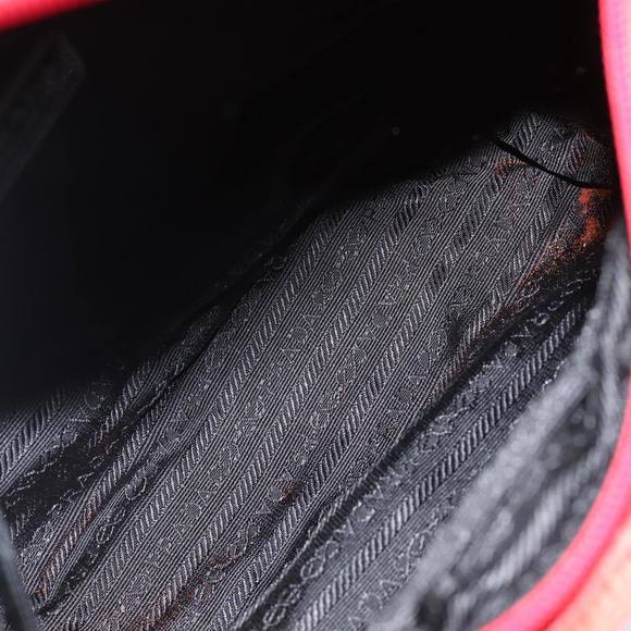 PRADA Nylon Hand Bag Red Auth 80112 - Picture 11 of 16